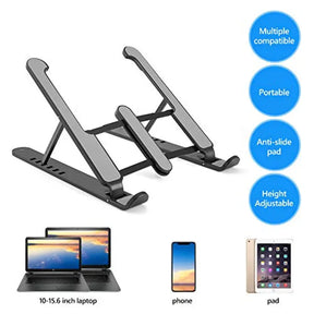 New High Quality Laptop Stand - Adjustable Portable Laptop Stand For Desk - Foldable Plastic Non-Slip Stand For Laptop And Tablet