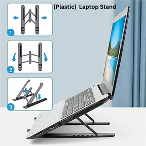 New High Quality Laptop Stand - Adjustable Portable Laptop Stand For Desk - Foldable Plastic Non-Slip Stand For Laptop And Tablet